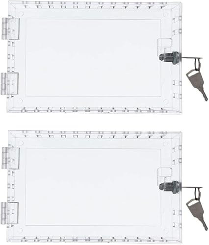 TPALPKT Caja de bloqueo de termostato universal, Caja de bloqueo de termostato transparente grande con llave, Caja de bloqueo para termostato en