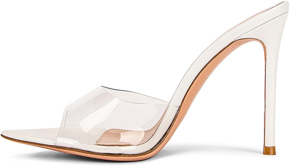 Vivianly Clear Heel Sandals For Women Transparent Stiletto