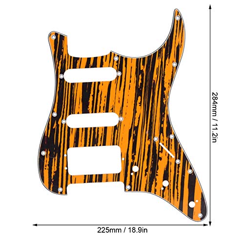 Pickguard de guitare en métal doré avec bouton Pickguard de guitare électrique 3 couches avec blindage en aluminium… - Les Beatles, Paul McCartney, John Lennon, RIngo Starr, George Harrison Pickguard de guitare en métal doré avec bouton Pickguard de guitare électrique 3 couches avec blindage en aluminium… – Image 3