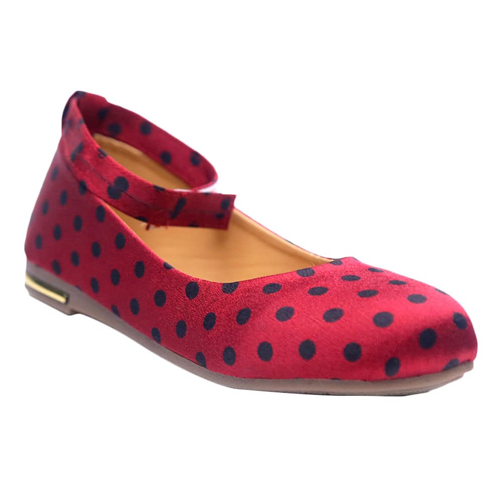 Hopscotch Girls Synthetic Leather Dot Print Ballerinas in Red Color, UK:13 (TBS-3945061) (B0BXFFQT3M) Amazon Price History, Amazon Price Tracker