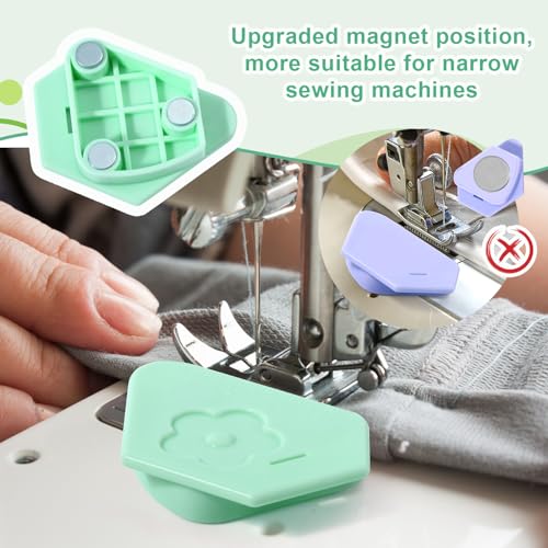 Guia de costura magnética para máquina de costura, guia de costura magnético poligonal guia bonito c