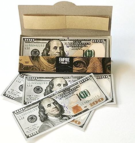 Empire Rolling Benny Rolling Papers and Tips $100 Bill Benny - 2 Pack (2 Wallets)