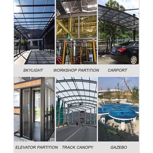 Panneau polycarbonate transparent pour serre et mur rideau de remplacement