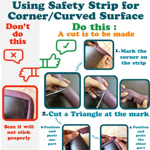 Image of KidDough Baby Safety Proofing Kit - Furniture Edge Protector, Safety Locks, Corner Guards for Sharp Edges, Socket Guards and More, All-in-One Baby Proofing Products (5 mtr Brown Edge Protector Kit)