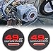 2pcs 49cc Item 69730 Pull Starter Sticker Mini Bike Stickers for Predator 212 Engine Coleman CT200U BT200X KT196 Baja Monster Mega Moto MB200 Go Kart 196cc 224cc 200cc Engine (49cc Item 69730)