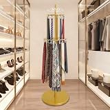 kunghei Rotatable Organizer Belt Hanger Tie Rack Scarf Purse Display
