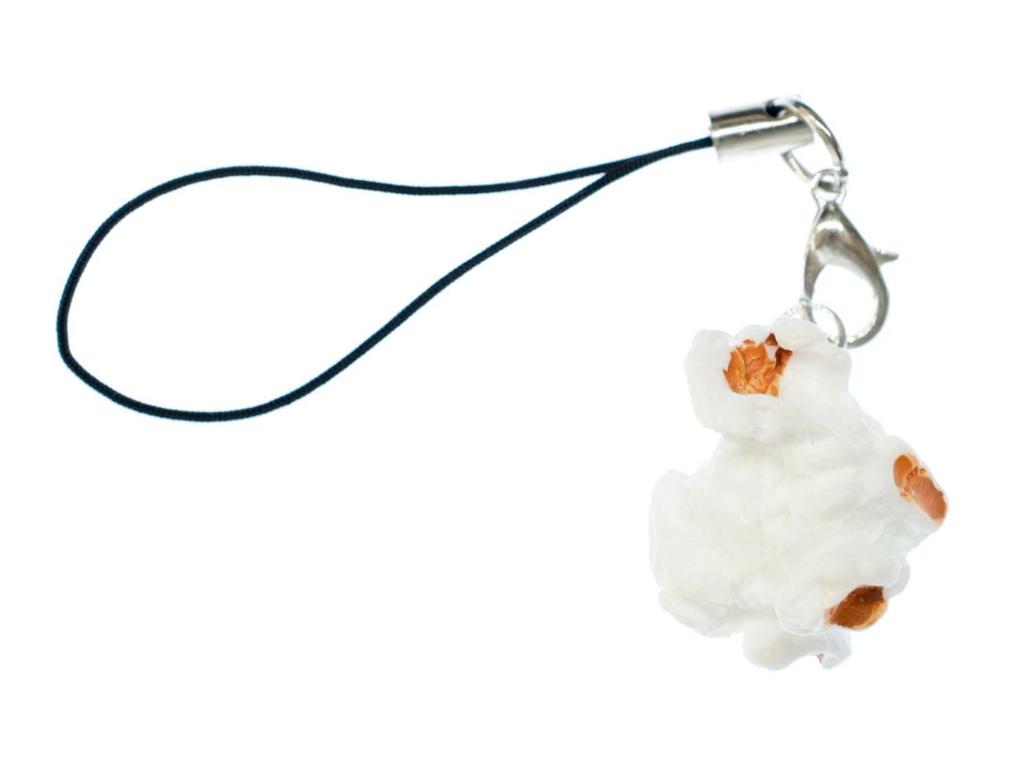 Miniblings pop-corn Pendentif pour téléphone mobile pop-corn cinéma mobile pendentif bijoux faits à la main 3D I Porte-clé Porte-clés