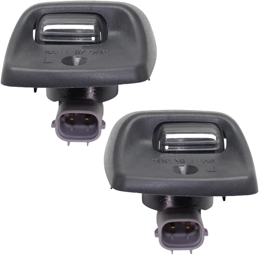 For Toyota Tundra 2007-2013 License Plate Light Assembly Driver and Passenger Side | Pair | CAPA | Replacement For TO2870108C, TO2870109C | 81690-0C022, 81270-0C022
