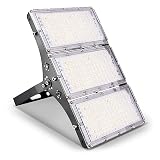 Viugreum 300W LED Flood Light, 24000LM 3000K Warm White, Slim Outdoor Floodlight, IP66 Waterproof Se