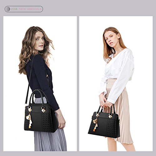 Womens Handbags And Purses Fashion Top Handle Satchel Tote Pu Leather Shoulder Bags Medium #TOP1