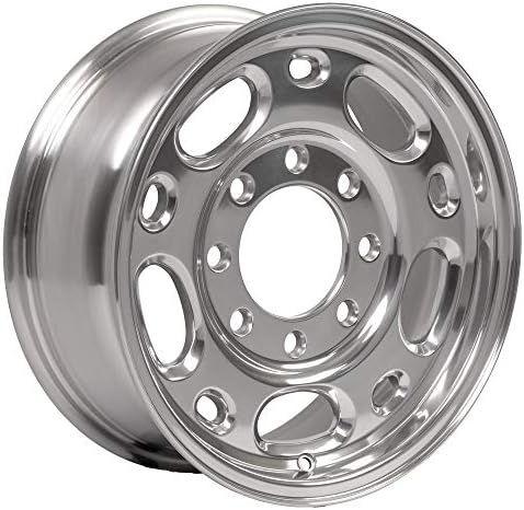 Partsynergy Replacement For 16" Rim fits 1997-2018 GMC Savana 3500 GMC Chevy Trucks Polished 16x6.5 Aluminum Wheel Hollander 5079