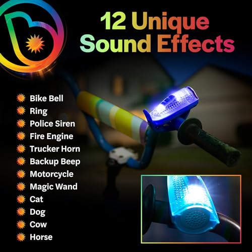 Brightz HornBrightz Blue Light Up Bike Horn for Kids, Bicycle Bell - image 3
