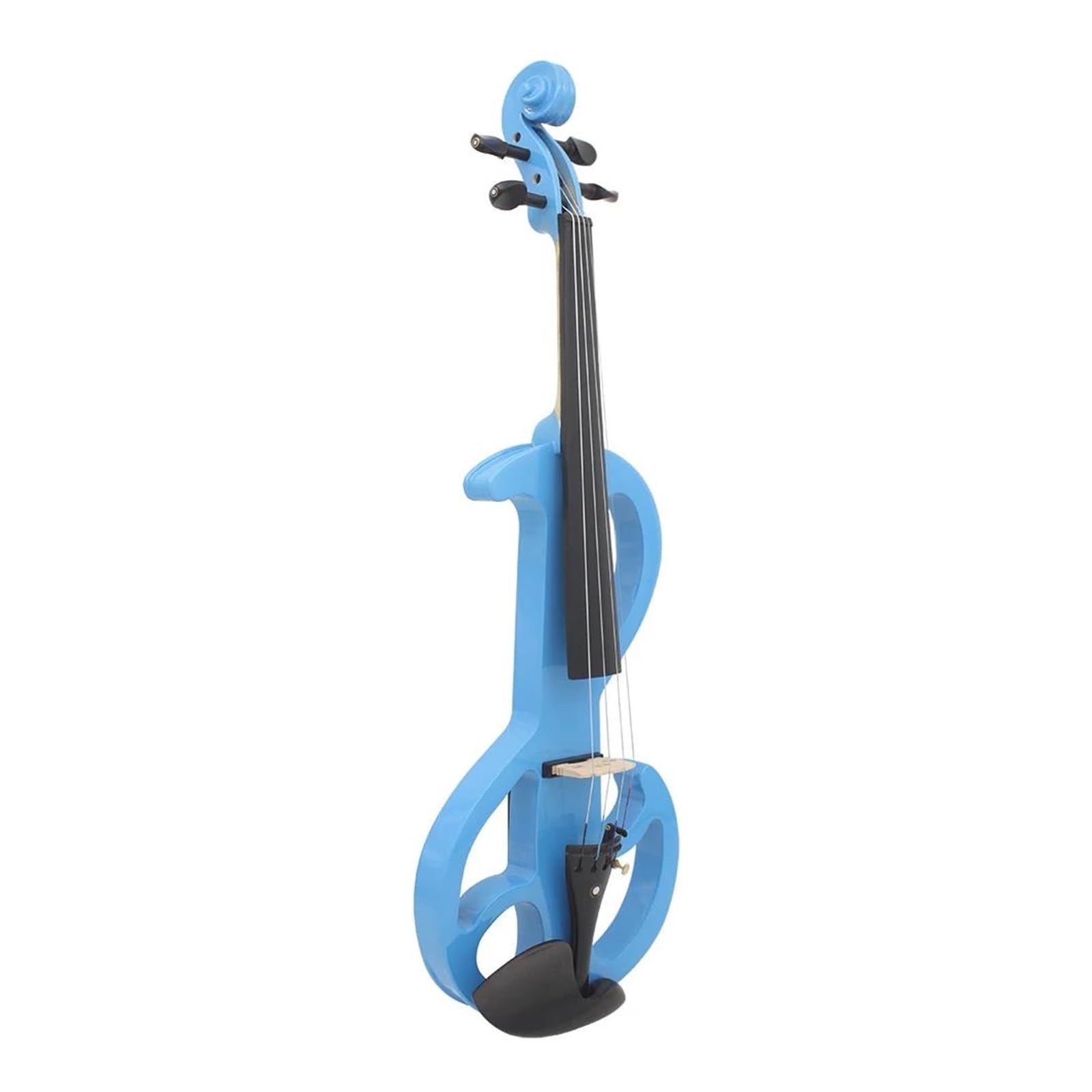 Violino Elettrico 4/4 Con Finitura Blu Tavola In Acero Tastiera In Ebano Strumento A Corde Violino