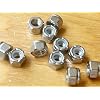 50pcs 5/16-18 Nylon Insert Hex Lock Nuts, 304 Stainless Steel Locknuts, UNC Nuts Fasteners, Stainless Nuts with Nylon Insert for Secure Locking