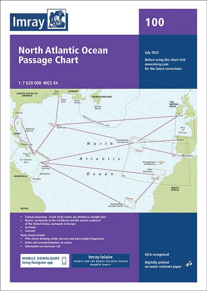Chart 100 North Atlantic Ocean Passage Chart: Passage Chart (C Charts)