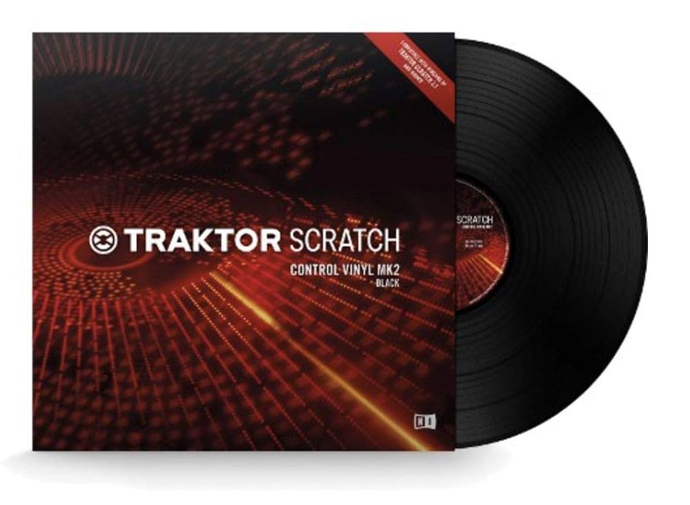 DJ機材 Native Instruments TRAKTOR SCRATCH Vinyl Native Instruments Traktor Scratch Pro Control Vinyl Mk2