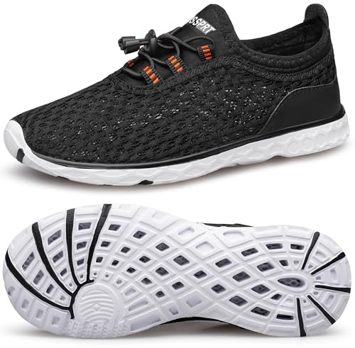 Image of DOUSSPRT Water Shoes for Kids Boys Girls Quick Dry Beach Sports Swim Pool Aqua Shoes for Toddler /Little Kid /Big Kid