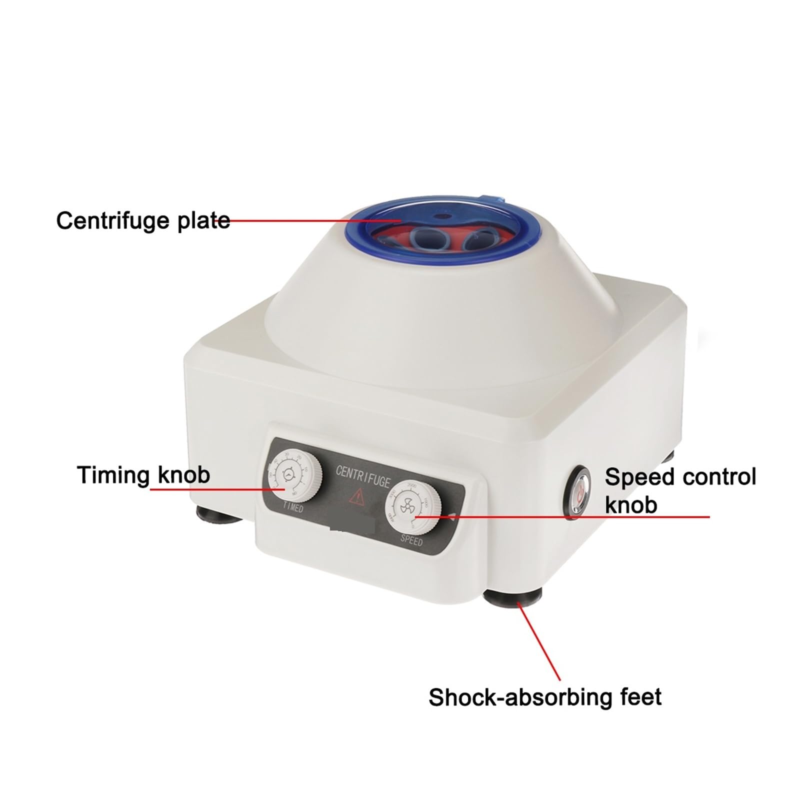 Centrífuga De 60W Y 4000rpm, Máquina Centrífuga De Laboratorio Con Sincronización De Escritorio De Baja Velocidad, Suministros De Laboratorio, Aislado De Suero PRP
