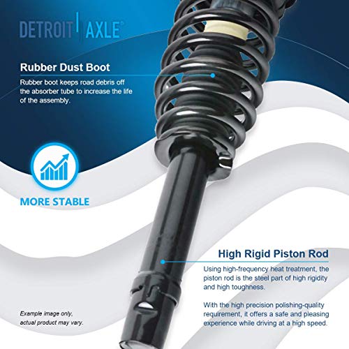 Image of Detroit Axle - Front Strut w /Spring Assembly Replacement for Hyundai Sonata Kia Magentis Optima - 2pc Set
