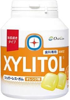 オーラルケア 味長続き キシリトールガム ボトルタイプ90粒(オレ…