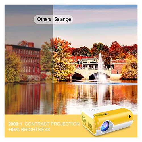 Saeware LATYY6942 Led Small Projector 800X480Dpi 2800 Lumen Portable Projector 1080P Supported Projector For Home Video thumb #1