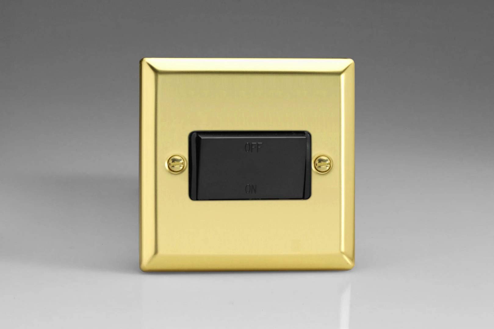 Varilight 10A Fan Isolating Switch (3 Pole) Victorian Brass XVFIB