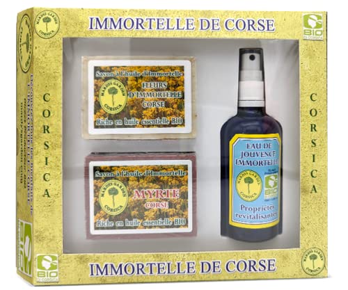 Coffret Jouvence de savons artisanaux et eau florale BIO à offrir
