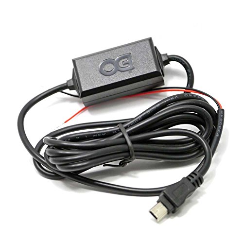 EDO Tech® Ultra Compact Direct USB Hardwire Car Charger Cable Kit for Garmin GLO Bluetooth Portable GPS Glonass and GTU 10 Tracker