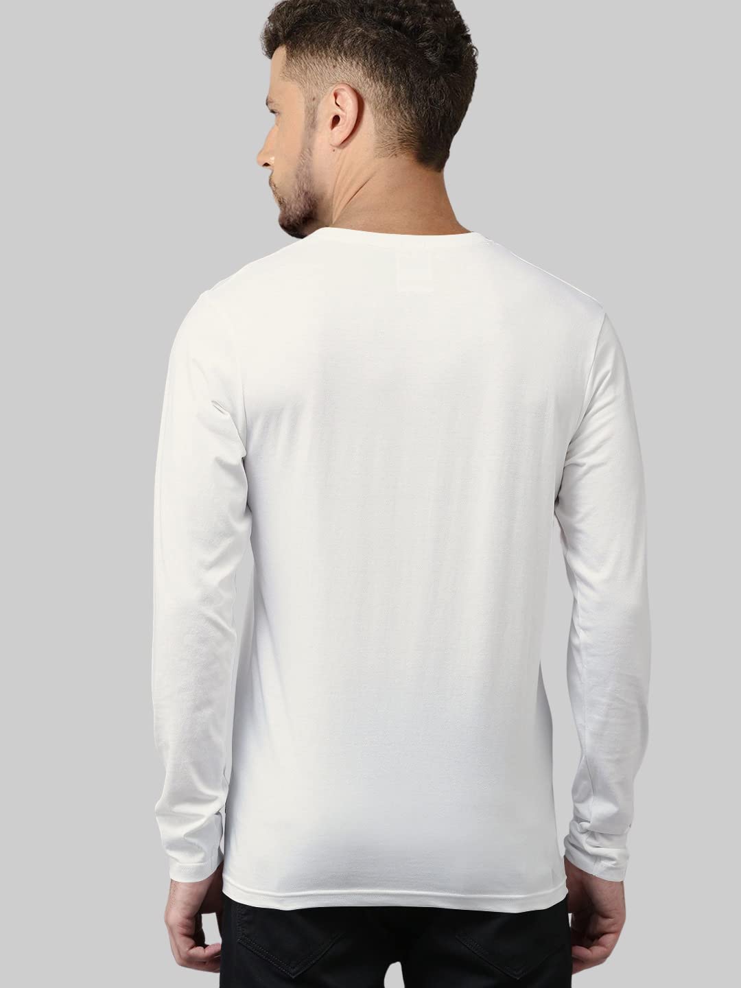 TVP Fashions Premium Plain Men Round Neck Full Sleeves Festive,Offer,Discount,Sale,Limited Edition, Trendy, Trending Tees and Tshirts. (White_XX-Large) 3