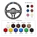 MEWANT Steering Wheel Cover for BMW 3 Series F87 M2 F80 M3 F82 M4 M5 F12 F13 M6 F85 X2 X5 M F86 X6 M F33 F30 M Sport/for BMW 228i 230i 320i 328i 330i 335i 340i 428i 430i 435i 440i 525i 535i 550i