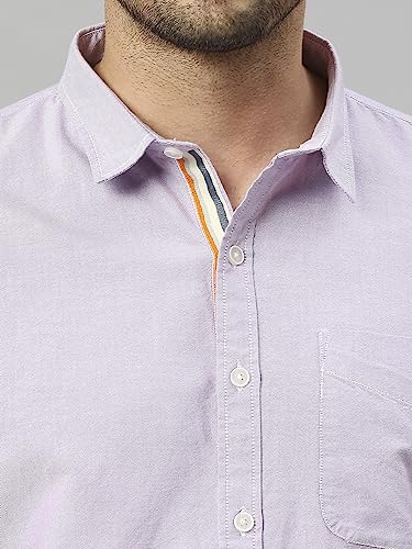 Image of Thomas Scott Men's Cotton Casual Shirt | Regular Fit | Soft & Breathable Fabric | Stylish Everyday Wear for Work, Travel & Outings