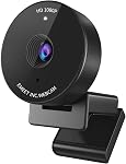 EMEET Piko 4K Webcam pour Streaming, Mondes 1st Dual-Camera AI-Powered 4K Caméra avec autofocus, 3 Mics & 3 Modes sonores, Panda Magnetic Privacy Cover, Idéal pour le streaming, la configuration de bureau et les cadeaux créatifs