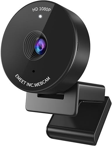 EMEET Cámara web 1080P - Cámara web USB con micrĂłfono y cubierta de privacidad fĂsica, micrĂłfono con cancelaciĂłn de ruido, correcciĂłn de luz EMEET Cámara web 1080P - Cámara web USB con micrĂłfono y cubierta de privacidad fĂsica, micrĂłfono con cancelaciĂłn de ruido, correcciĂłn de luz