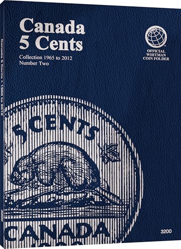 Canadian 5 Cents 1965-2012 Whitman álbum para ordenar monedas de Canadá en el despacho