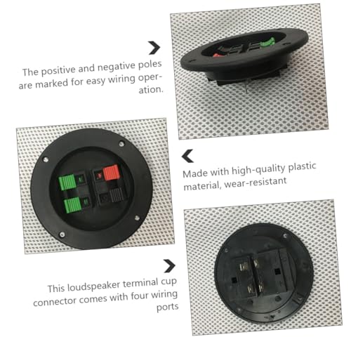 Conectores de altavoz de 4 vías para solucionar el desorden de cables de audio 7