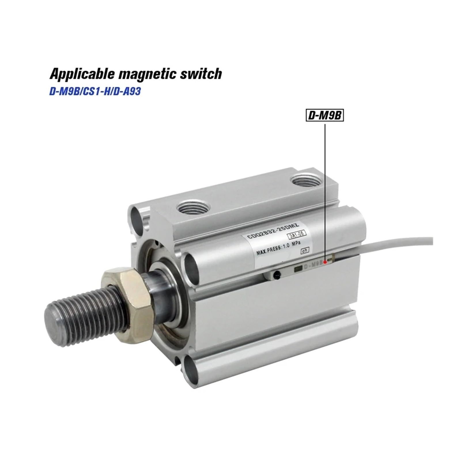 SZBTQMUW CQ2B80 CQ2A80 Kompaktzylinder Standardtyp Doppeltwirkend