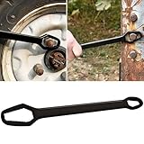 Double-Ended Multifunctional Universal Wrench ，Wrench Repair Tools Black BLC114-01