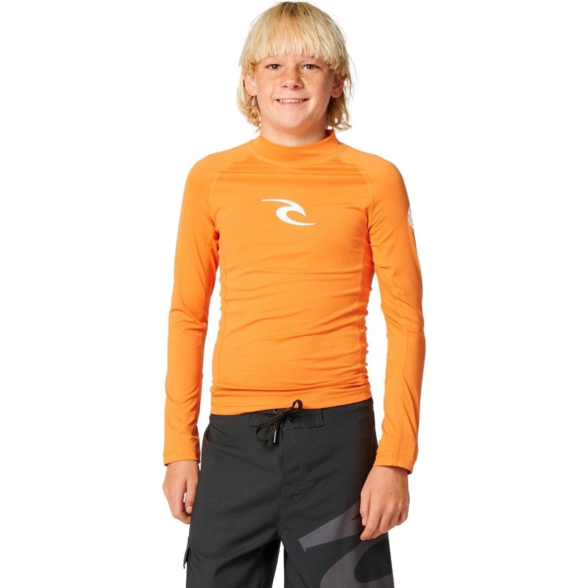 RIP CURL Kids Waves UPF Long Sleeve Rash Vest - Vitamin C - 10Y