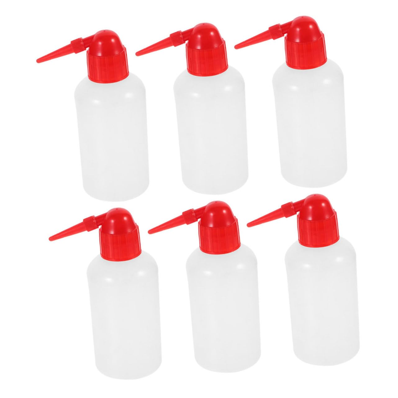 CIYODO 6pc Plastic Lab Squirt Bottles Scale Squeeze Design 250ml for Accurate Watering Cleaning for