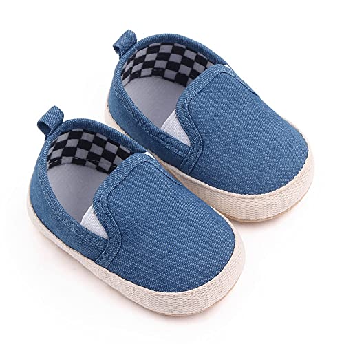 Clowora Unsex Baby Boys Girls Canvas First Walkers Shoes,Infant Non Slip Soft Sole Toddler Flat Lazy Loafers Sneaker thumb #3
