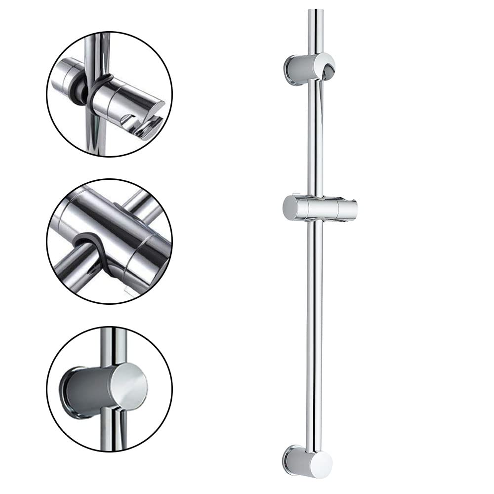 Kit de ducha de mano con 3 posiciones hidromasaje TRE con barra ducha y flexo de acero inoxidable. Ducha y soportes en ABS y barra de acero inox. con acabados en cromo brillo. Recambios originales.