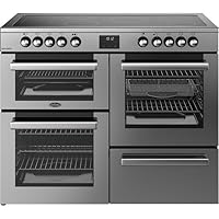 Belling Cookcentre 110E 110cm Electric Range Cooker with Ceramic Hob - Stainless Steel - A/A Rated
