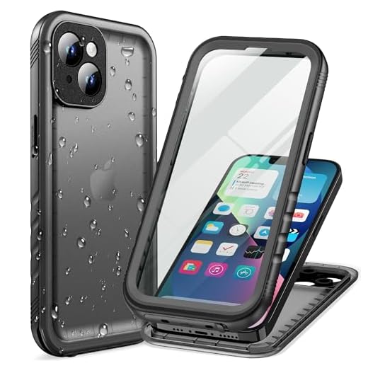 Cozycase Coque pour iPhone 13 Mini Étanche Antichoc - 360 Degre Incassable Militaire Rigide Intégrale Case/Bumper/Housse【IP68 Waterproof/Imperméable】 Etui Anti Choc/Eau/Poussiere