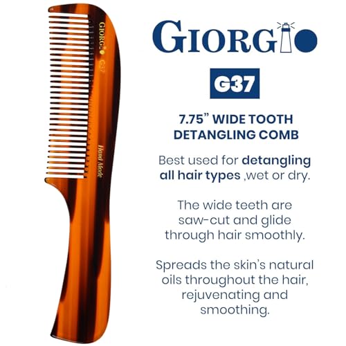 Peine Giorgio G37 grande de dientes gruesos para cabello grueso miniatura 2