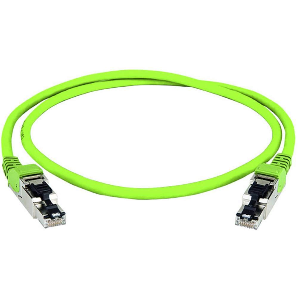 Telegärtner RJ45 Netzwerk Anschlusskabel CAT 5 SF/UTP 3.00 m Grün PUR-Mantel