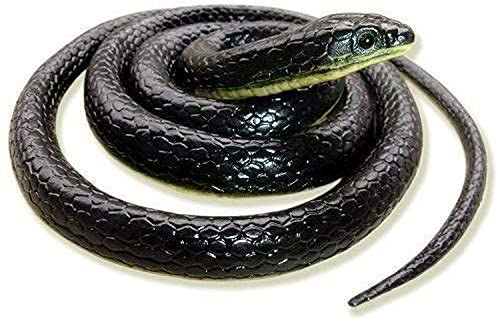JAPSI Flexible Snakes Prank Toy ; Soft Rubber Snake ; Fake Snake; Garden Props ; Multi Colors ; 28-inch; Pack of 1 ; 3 Years & Above