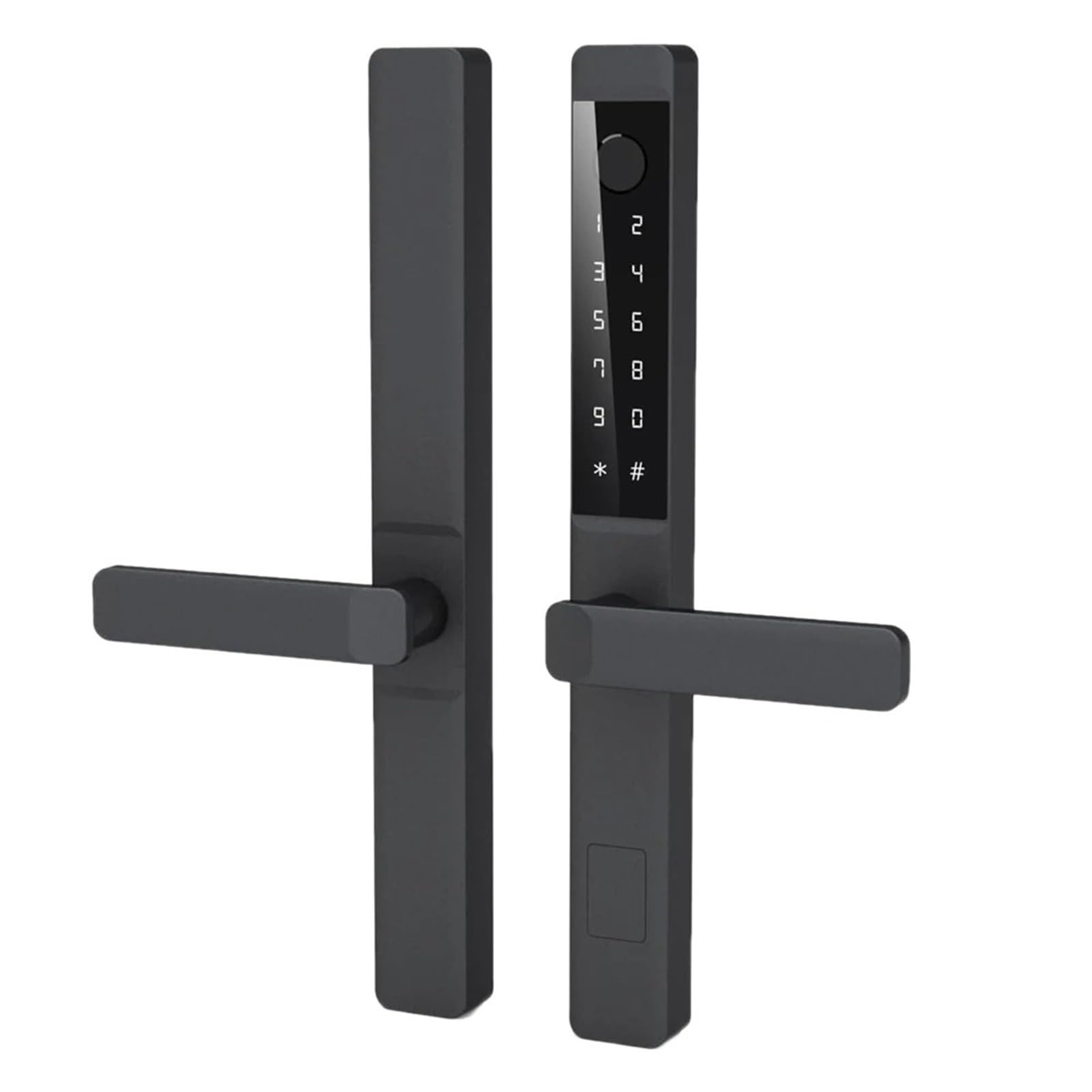Smart Lock, 85 Korpus zamka Inteligentny zamek WIFI do aluminiowych drzwi tarasowych Smart Life Aplikacja App Uchwyt Elektroniczny zamek cyfrowy linii papilarnych(3585 Sliding)