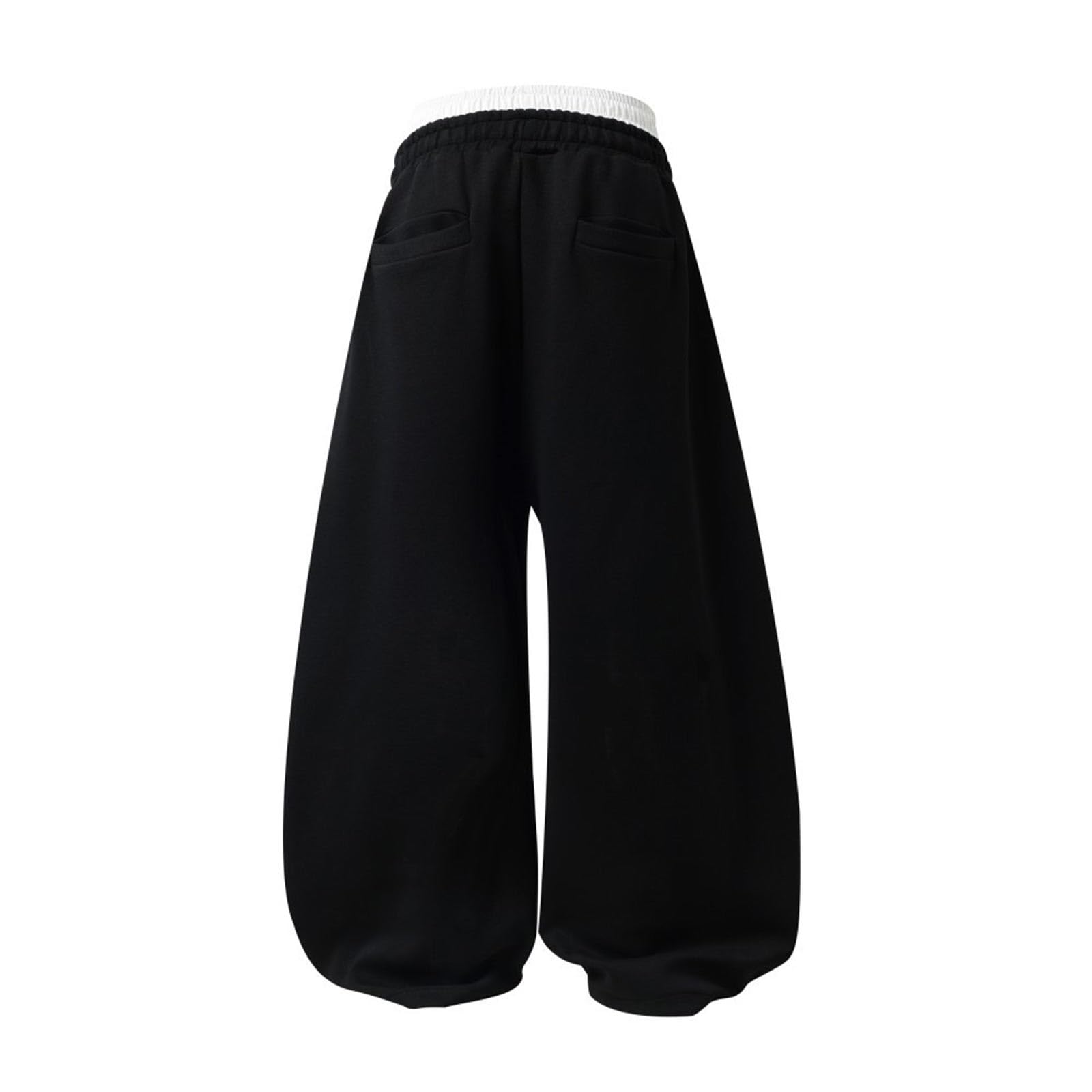 Pantaloni Casual da Streetwear con Stampa Tie-Dye a Blocchi di Colore Design Cargo a Gamba Larga per Una vestibilità Comoda Rilassata.