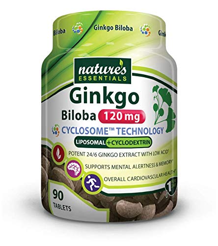 Nature's Essentials Liposomal Ginkgo Biloba | 120Mg Per Pill | Cognitive Support | Maximum Absorption Formula | 3 Month Supply | Non-Gmo | Gluten-Free | Vegetarian | Lab Certified | Usa #TOP7