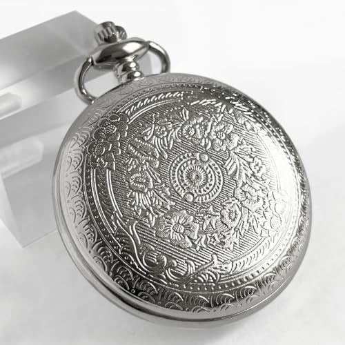 VIGOROSO Classic Pocket Watch with Chain Analog Mens Pocket Watches for Women Pocketwatch Easy to Read Watch for Women - Image 5